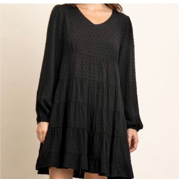 Green Tiered Babydoll Mini Dress, Women’s New with Tags - Picture 2 of 8